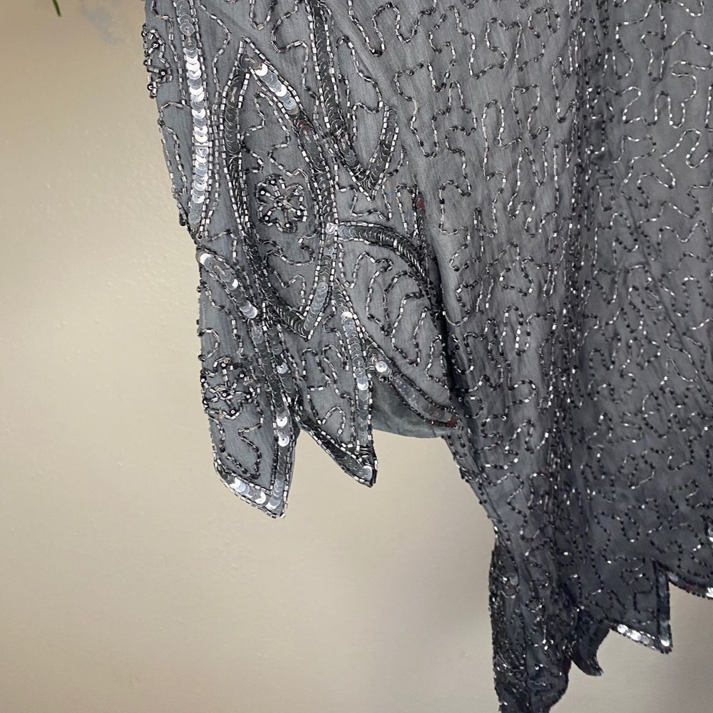 Steamy vintage beaded blouse Medium - Picture 5 of 7